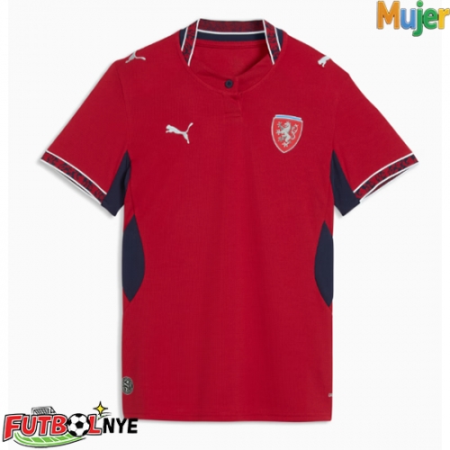 Camiseta República Checa Primera Equipación para mujer Mundial 2026 manga corta